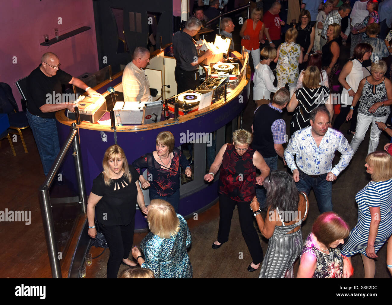 Northern Soul disco dance reunion dei sessanta Mods Terry Heath la Reunion 2016 Pic da Dave Bagnall Foto Stock