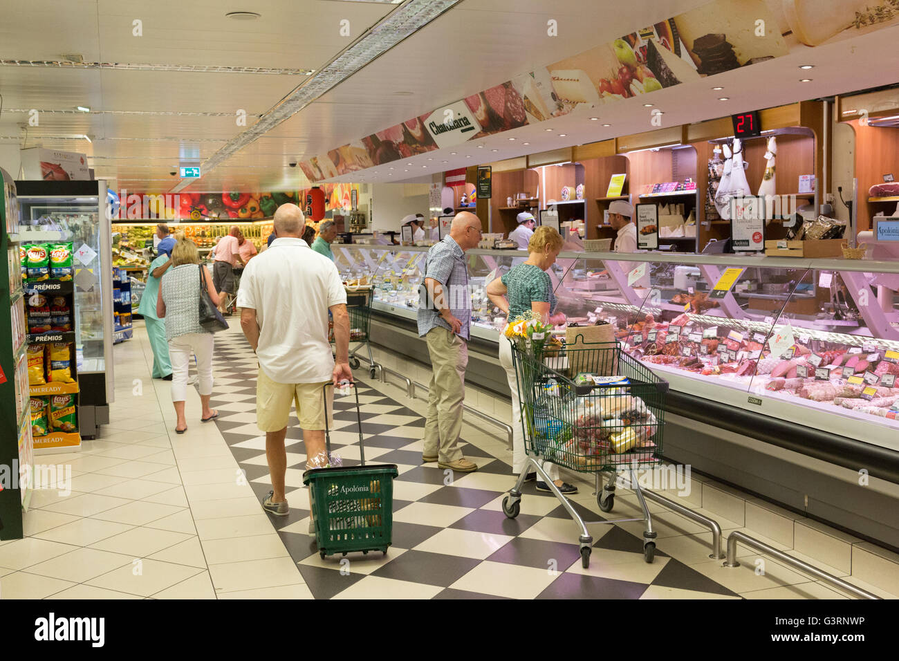 Apolonia supermercato Almancil, Porugal Foto Stock