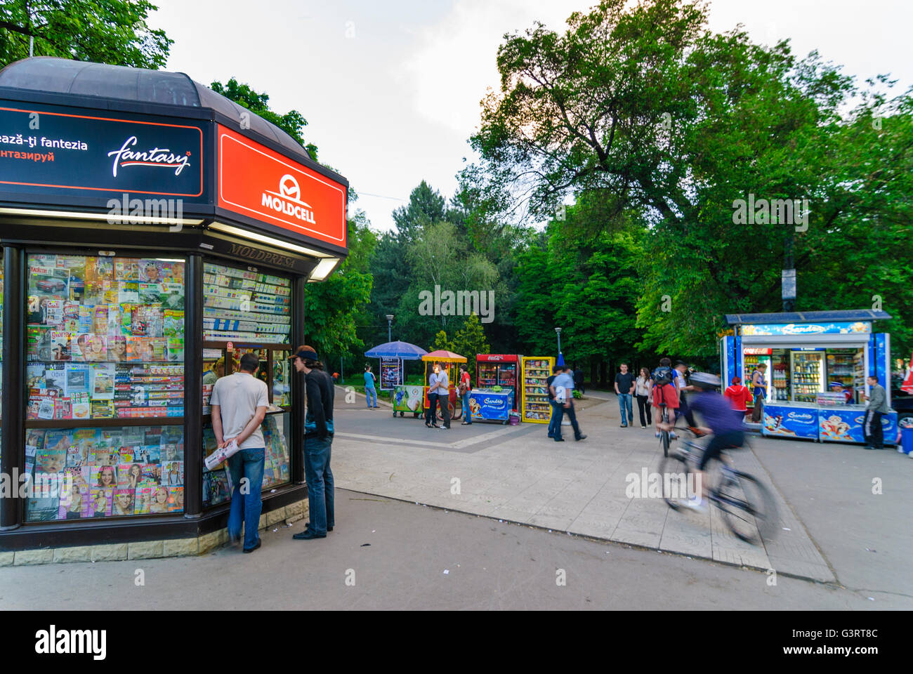 Chioschi im Park Parcul Catedralei, Moldavia, , , Chisinau (Kischinjow) Foto Stock