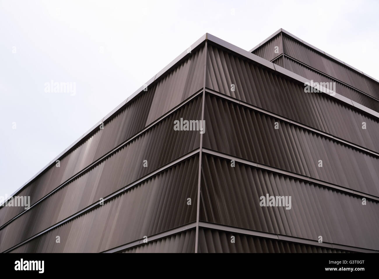 Struttura in acciaio di sfondo architettura astratta Foto Stock