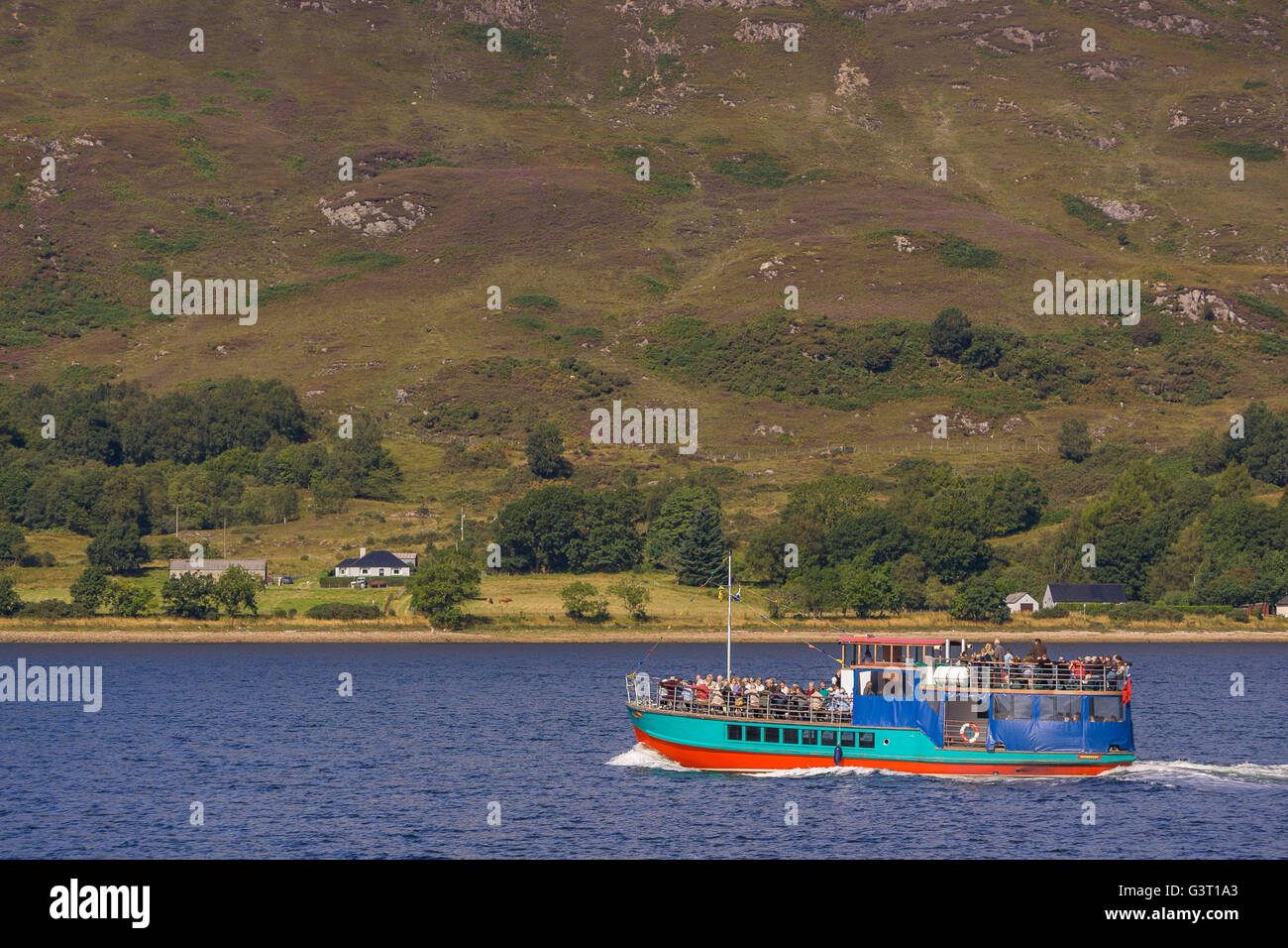 FORT William Scozia - La barca turistica sul viaggio sul Loch Linnhe. Foto Stock