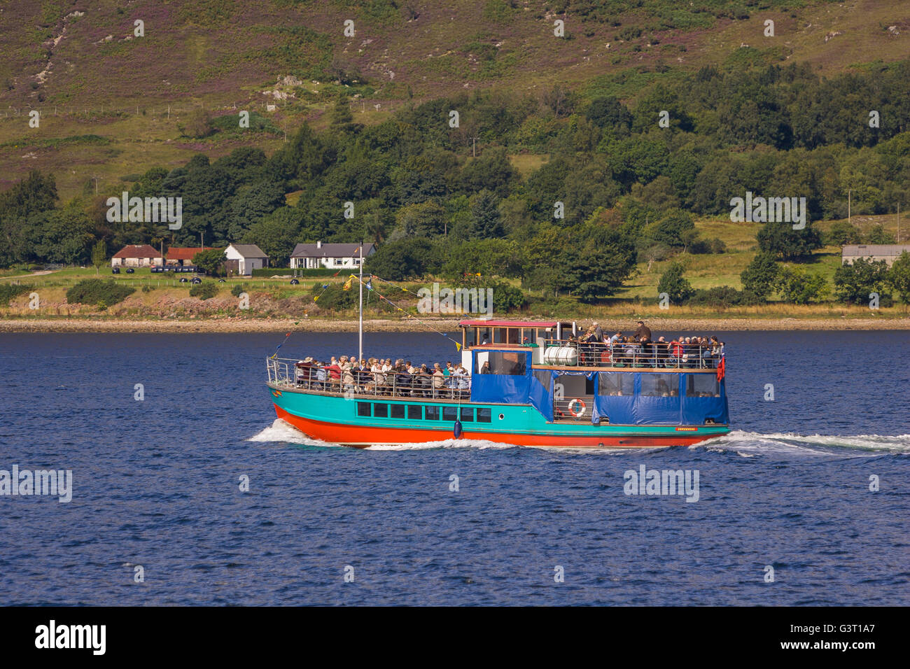 FORT William Scozia - La barca turistica sul viaggio sul Loch Linnhe. Foto Stock