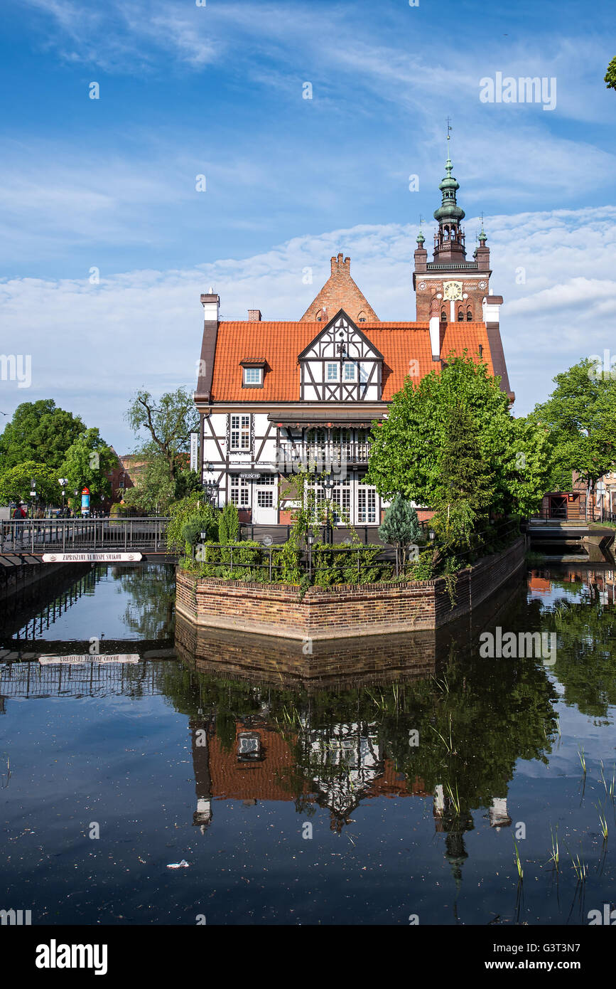 Casa del mugnaio nella città vecchia - gdansk Foto Stock