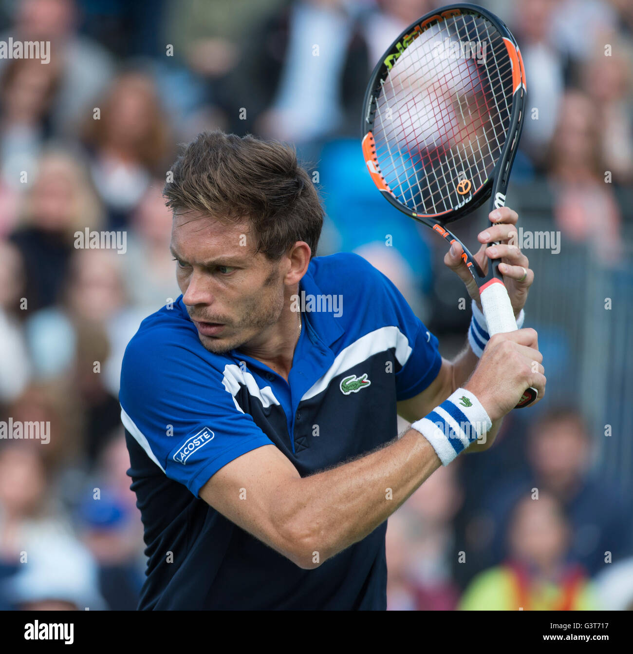 La Queen's Club, Londra UK. 14 giugno 2016. Il giorno 2 della corte di erba campionati a west London club fino al 19 giugno, con Andy Murray (GBR) vs Nicolas MAHUT (FRA), Murray tenendo la partita in due set. Credito: sportsimages/Alamy Live News. Foto Stock
