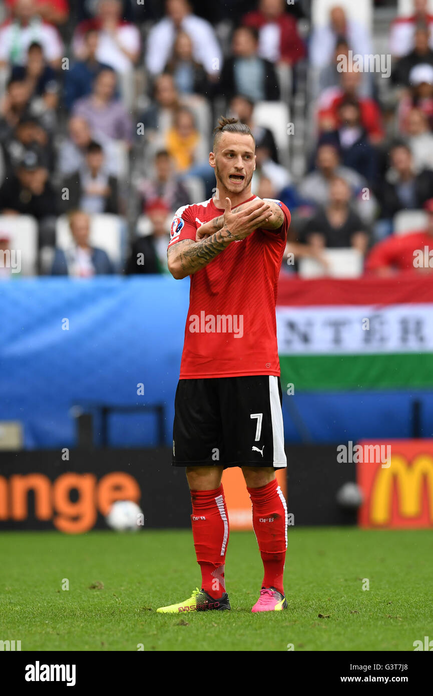 Balazs Dzsudzsak (Ungheria) ; 14 giugno 2016 - CALCIO : Uefa euro Francia 2016, Gruppo F, Austria 0-2 Ungheria al Nouveau Stade de Bordeaux, Bordeaux, Francia. Credito: aicfoto/AFLO/Alamy Live News Foto Stock