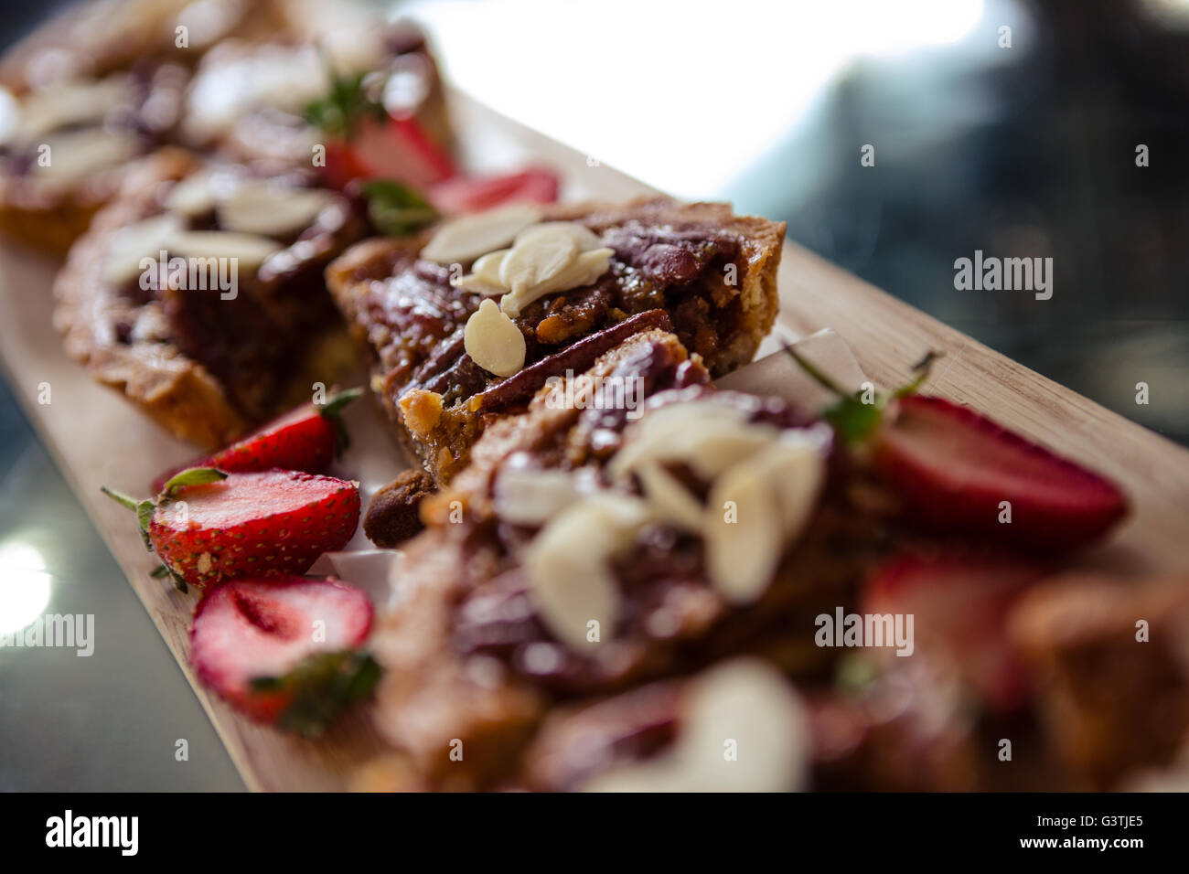 Close up di torta al cioccolato Foto Stock