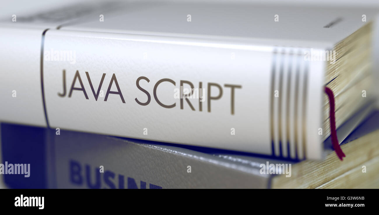 Java Script - Business prenota il titolo. Foto Stock