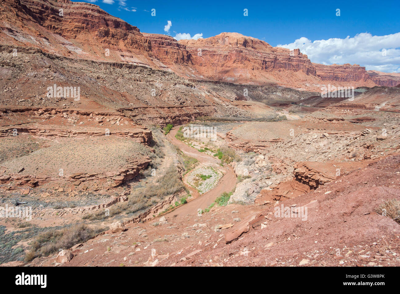 Vista del deserto di central Utah Foto Stock