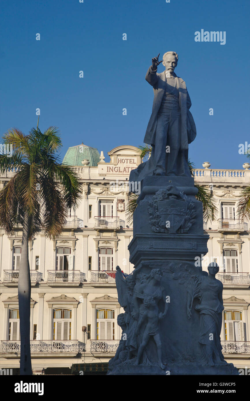 Monumento Jose Marti su Prado (Paseo de Marti), Cuba, La Habana Foto Stock