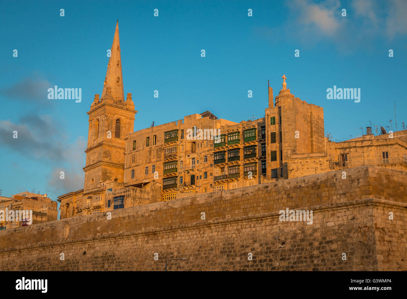 Aglican Chiesa a Malta Foto Stock