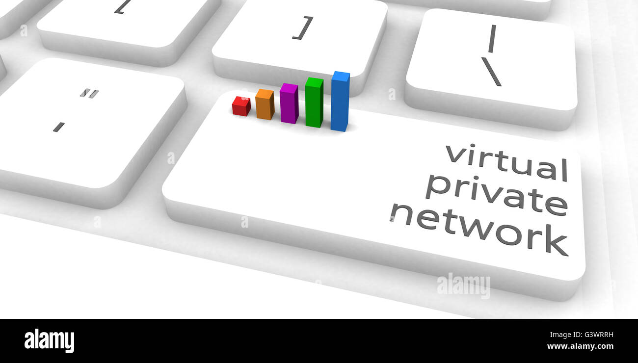 Virtual Private Network o VPN come concetto Foto Stock