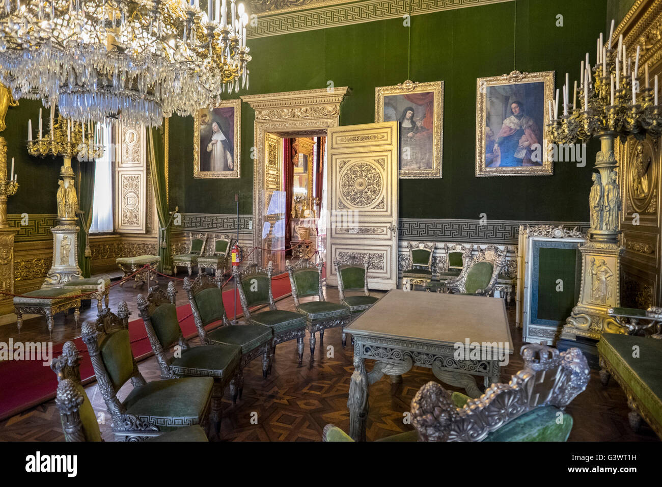 L'Italia, Piemonte, Torino, Royal Palace, sala del Consiglio Foto Stock