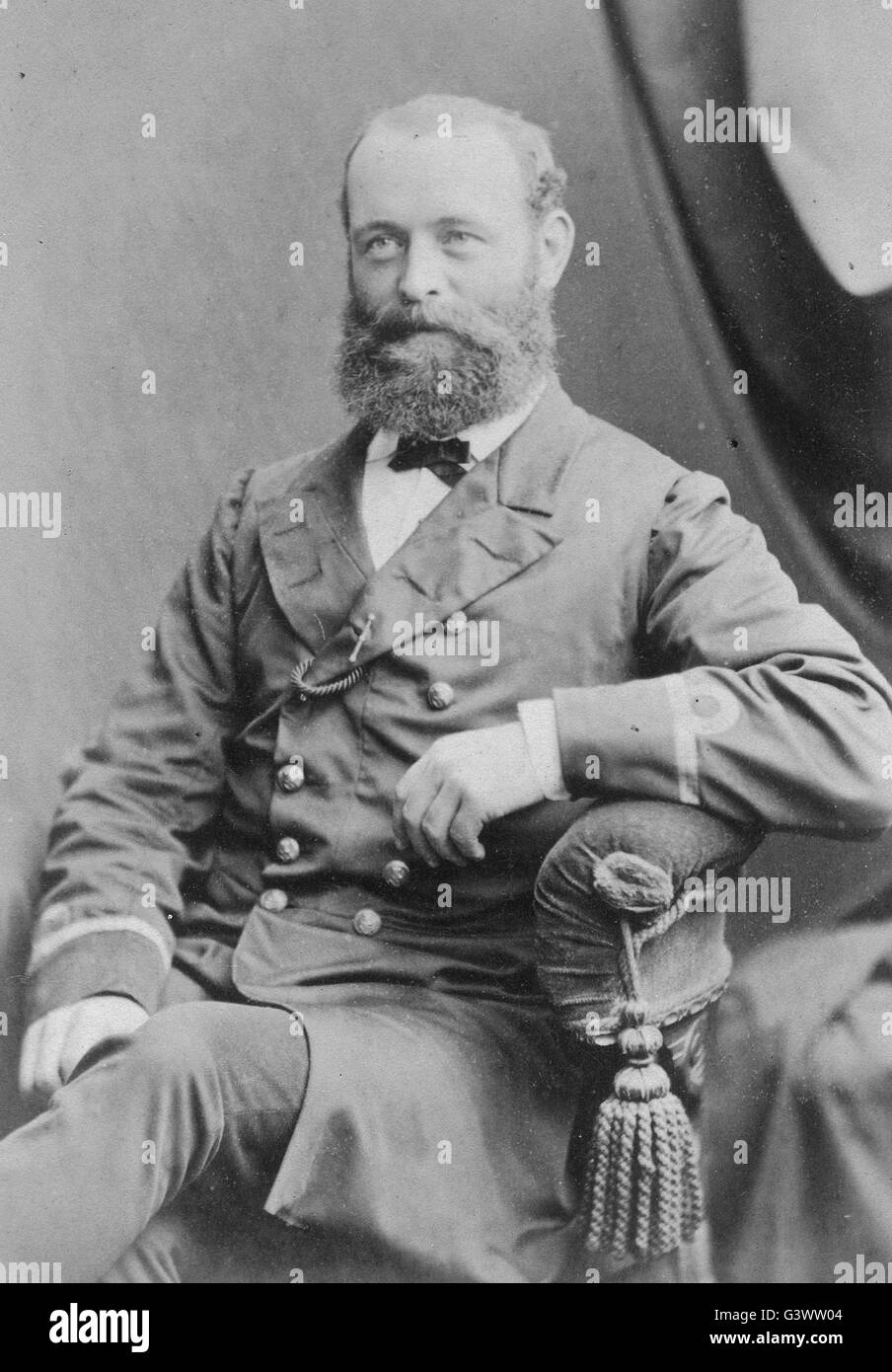 Royal Navy Royal Navy warrant officer vittoriano addetto navale Foto Stock