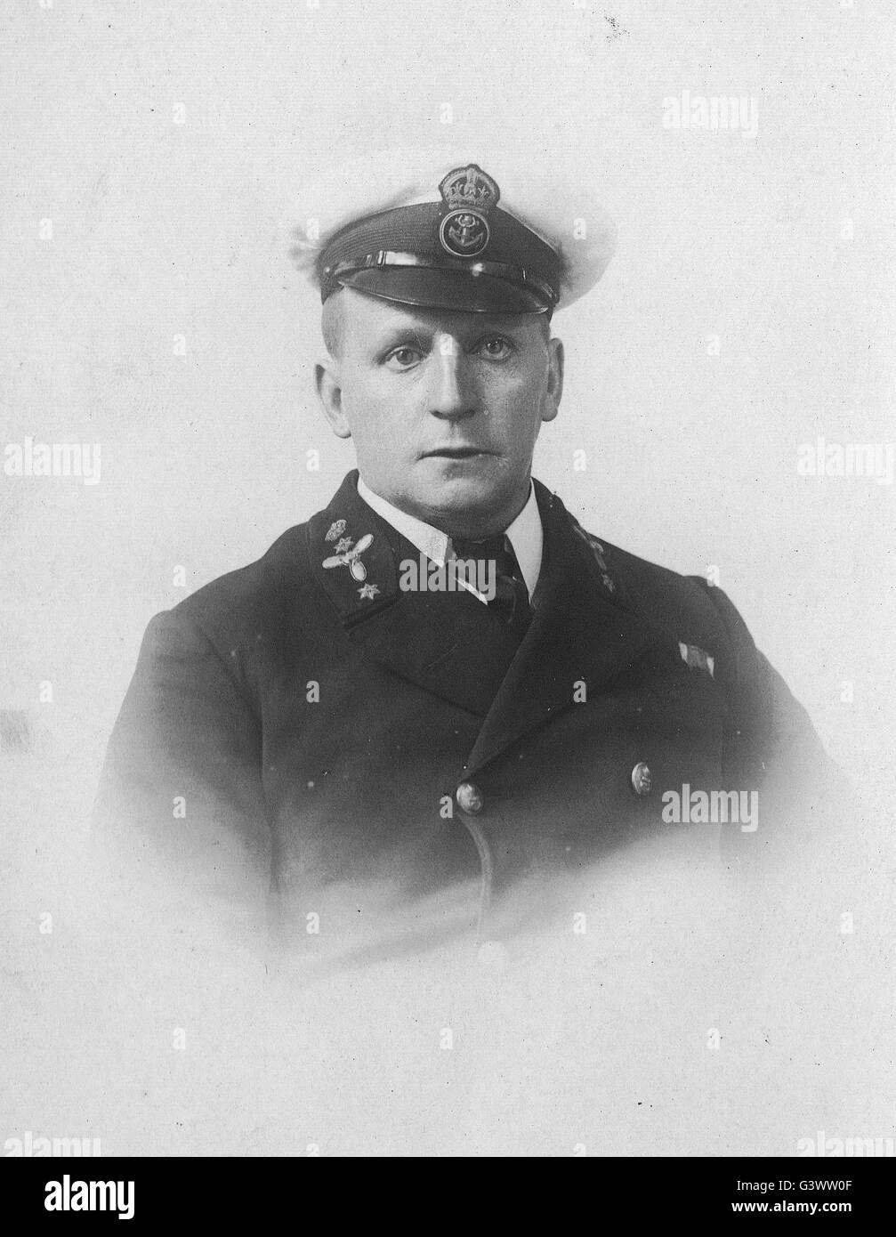 Royal Navy Chief petty officer stoker engineer ww1 Foto Stock