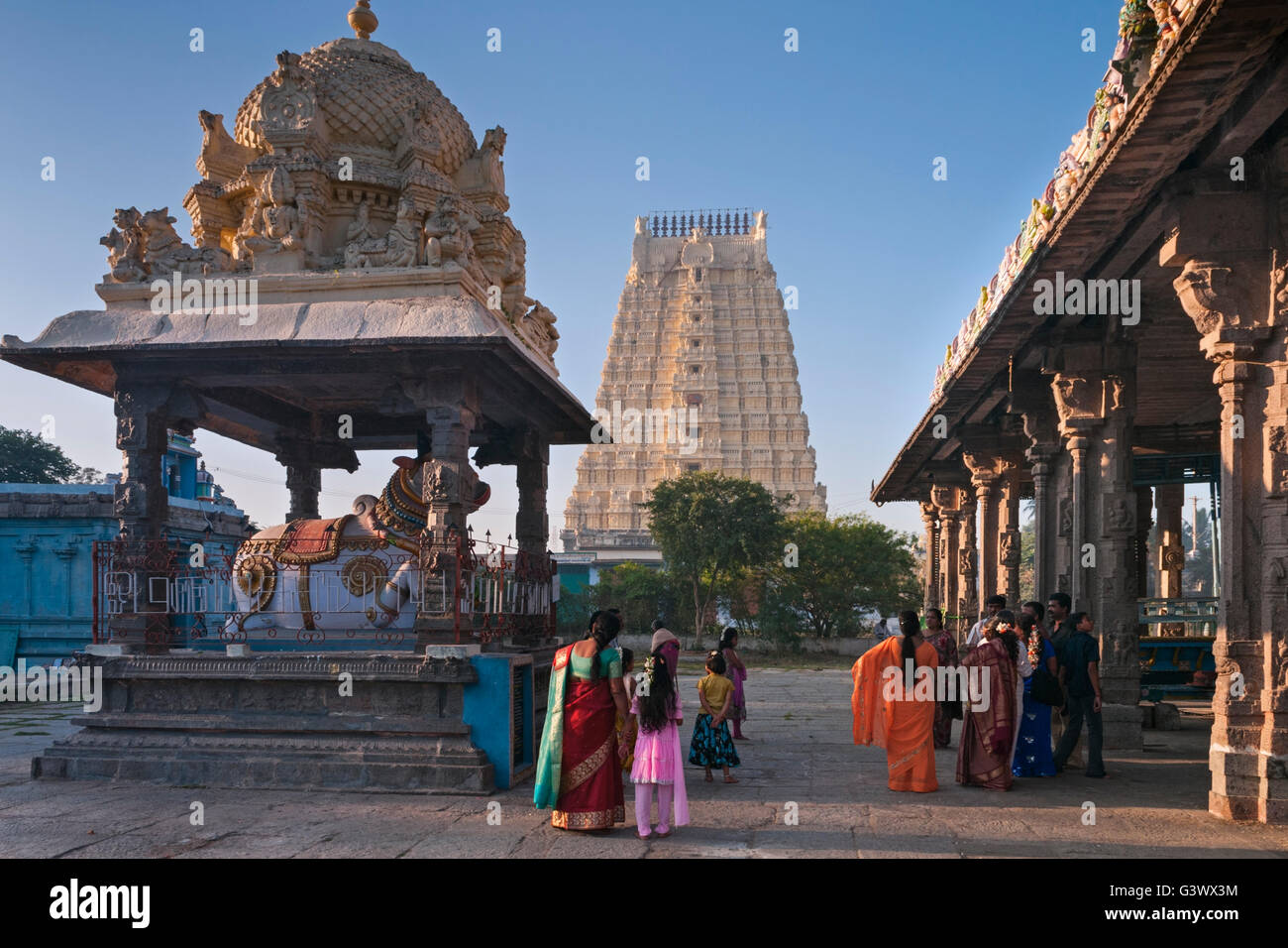 Tempio Ekambareshwara Kanchipuram Tamil Nadu India Foto Stock