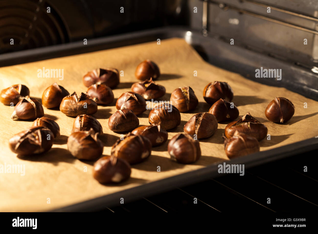 Castagna in stufa Foto Stock