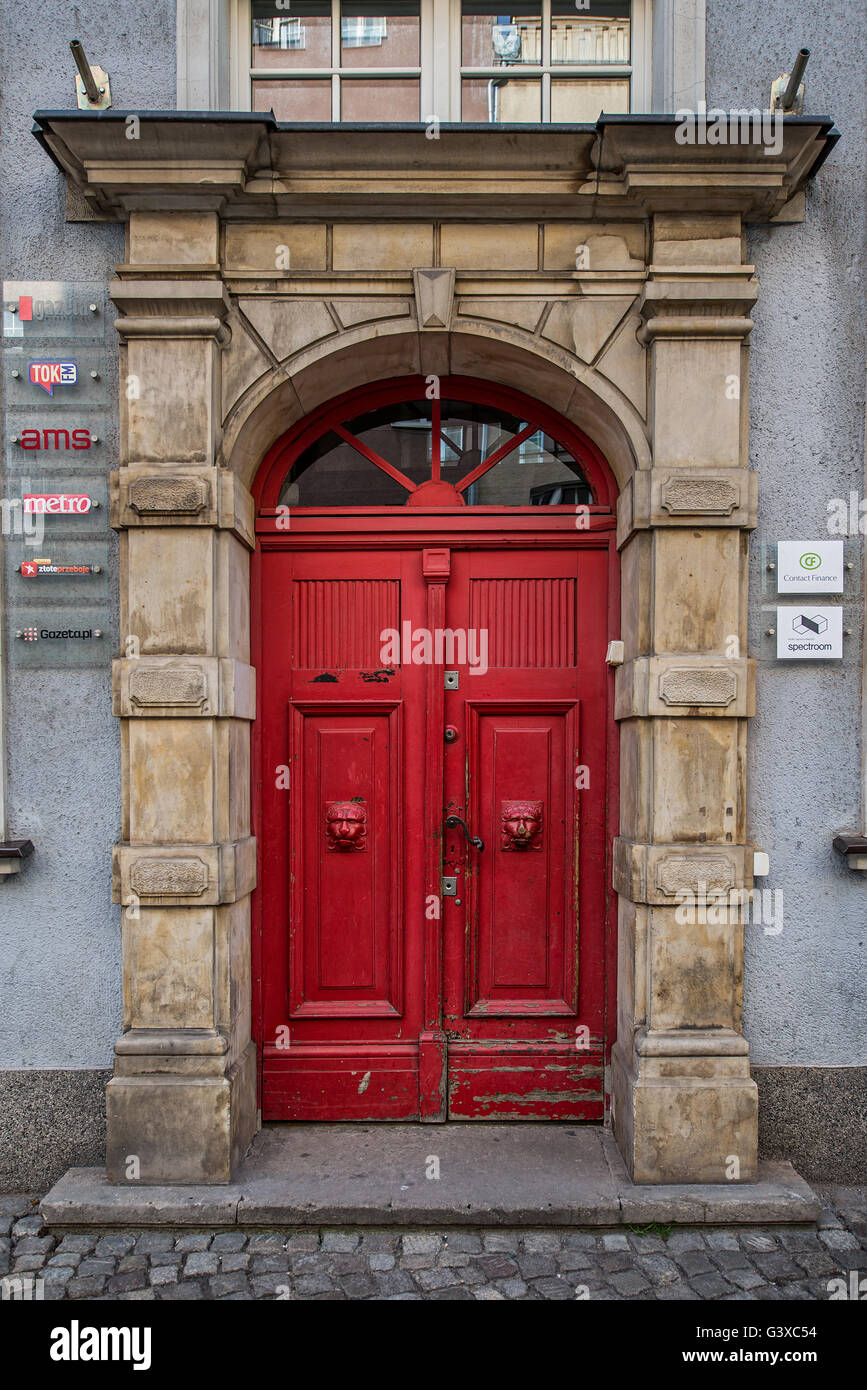 Porta Rossa in gdansk Foto Stock