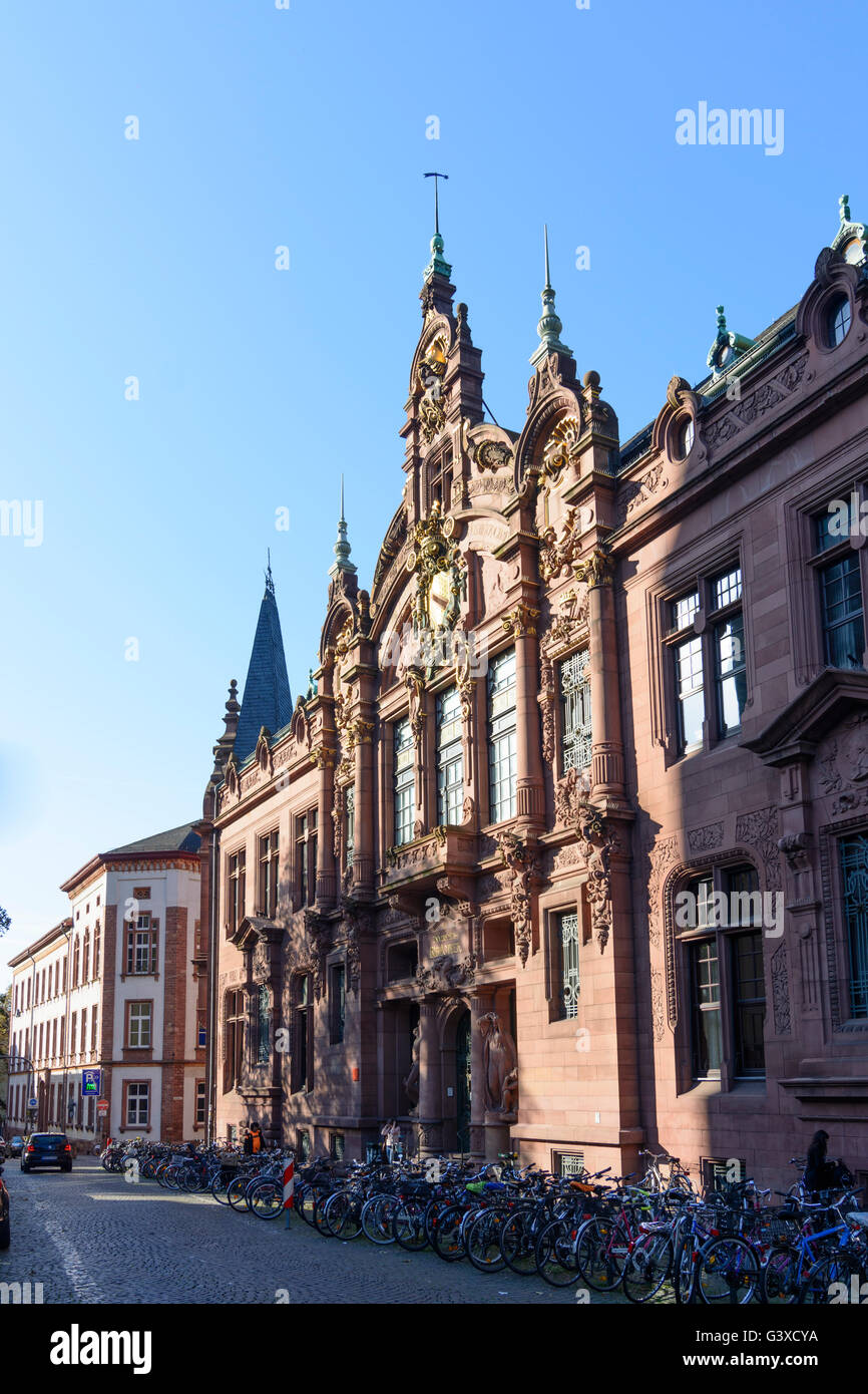 Biblioteca Universitaria, Germania, Baden-Württemberg, Kurpfalz, Heidelberg Foto Stock