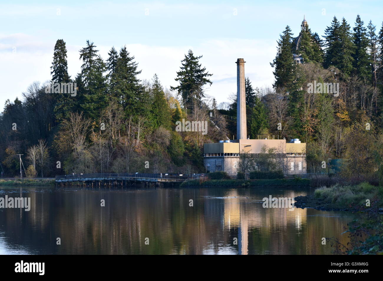 Lago Capitol casa potenza, Olympia WA Foto Stock