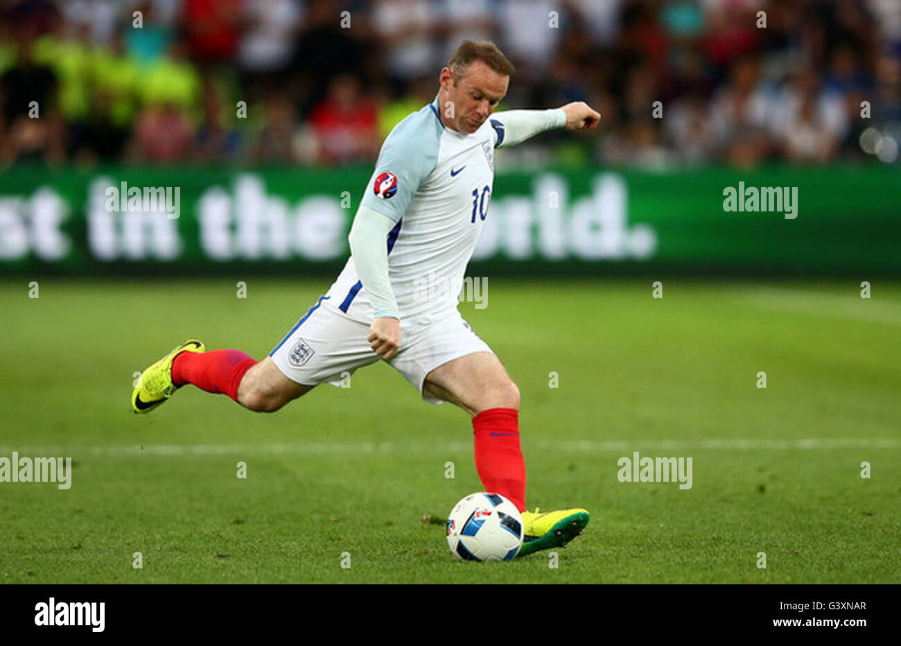 Marseille, Francia, 11 Giugno 2016: Wayne Rooney durante la partita del Gruppo Euro B, Inghilterra - Russia stade velodrome Foto Stock