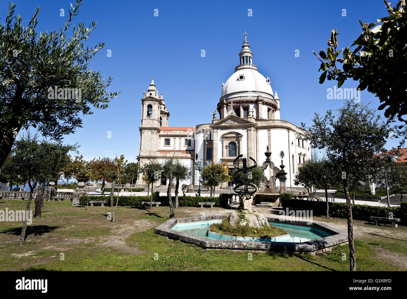 Il Santuario di Nostra Signora di Sameiro a Braga, Portogallo Foto Stock