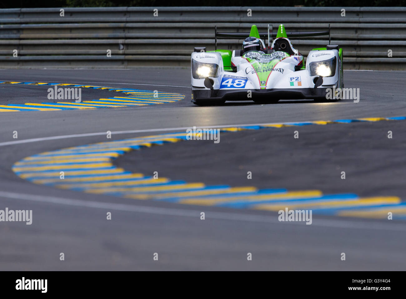 Le Mans, circuito di Le Mans, in Francia. 16 Giugno, 2016. 24 Ore Le Mans qualifiche. Murphy Prototypes Oreca 03R-Nissan LMP2 pilotata da Ben Keating, Marc Goossens e Jeroen Bleekemolen. Credito: Azione Sport Plus/Alamy Live News Foto Stock