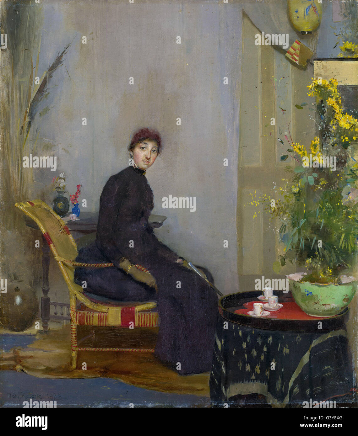 Tom Roberts - La signora L. A. Abrahams Foto Stock Tom Roberts - La signora L. A. Abrahams Foto Stock