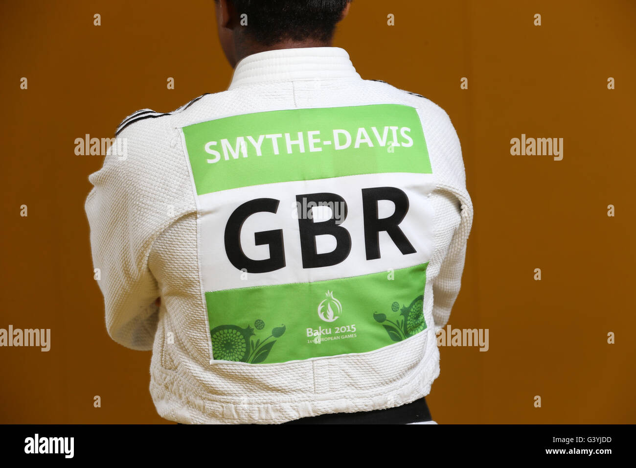 Nekoda Smythe-Davis durante l annuncio del team presso il British Judo centro di eccellenza, Walsall. Foto Stock