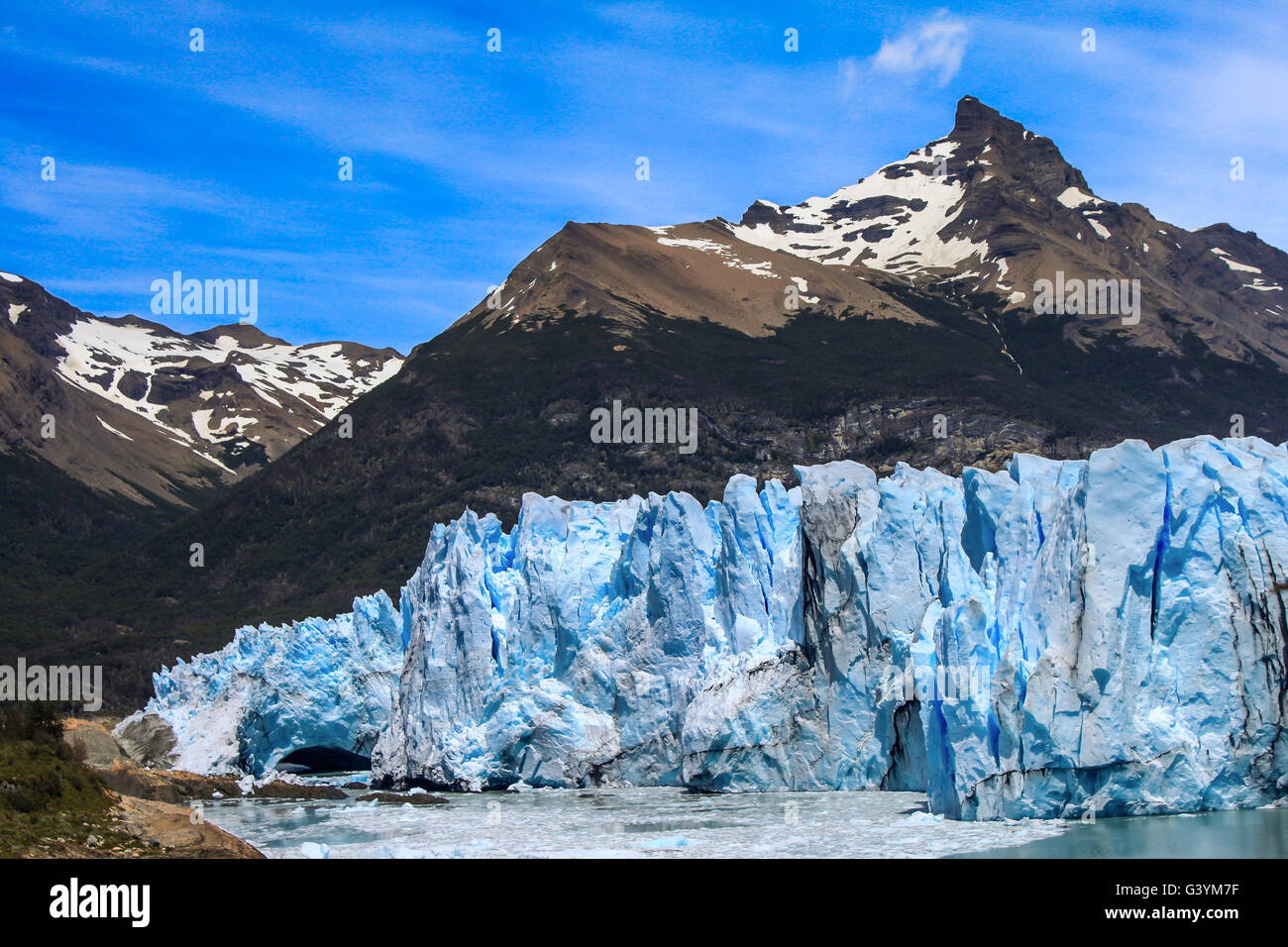 Perito Moreno Iceberg, in argentinan Patagonia. Foto Stock