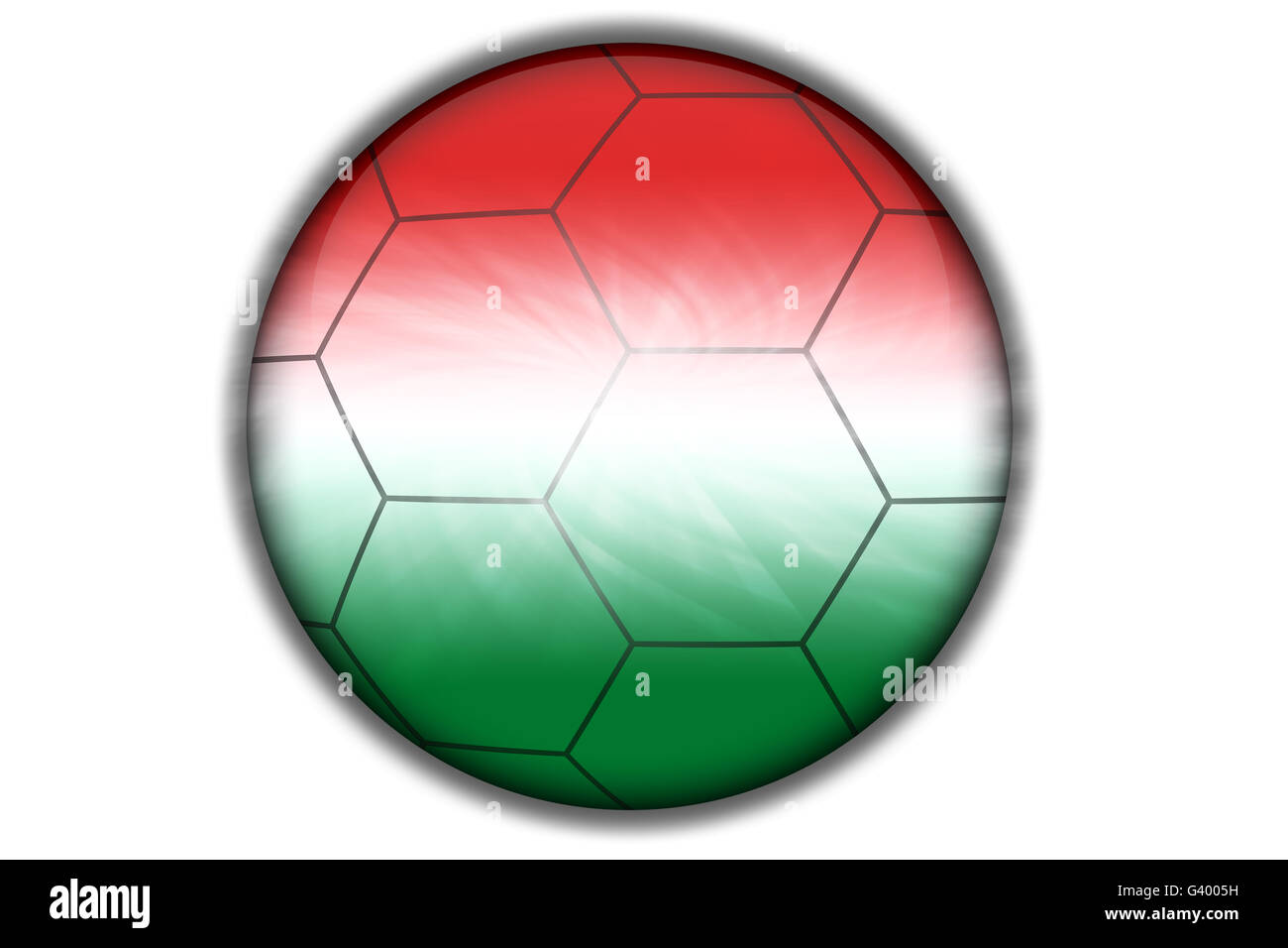 Ungheria bandiera Logo realizzato per euro 2016 Foto Stock