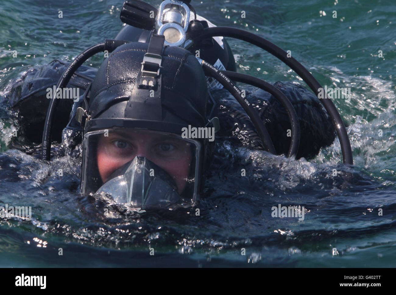 Stati Uniti Marine con il Mar Nero La forza di rotazione. Foto Stock