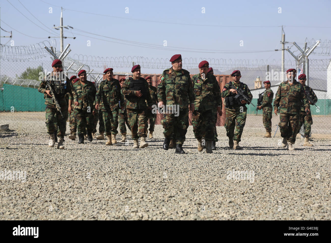 L Esercito nazionale afgano del soldato in Afghanistan. Foto Stock
