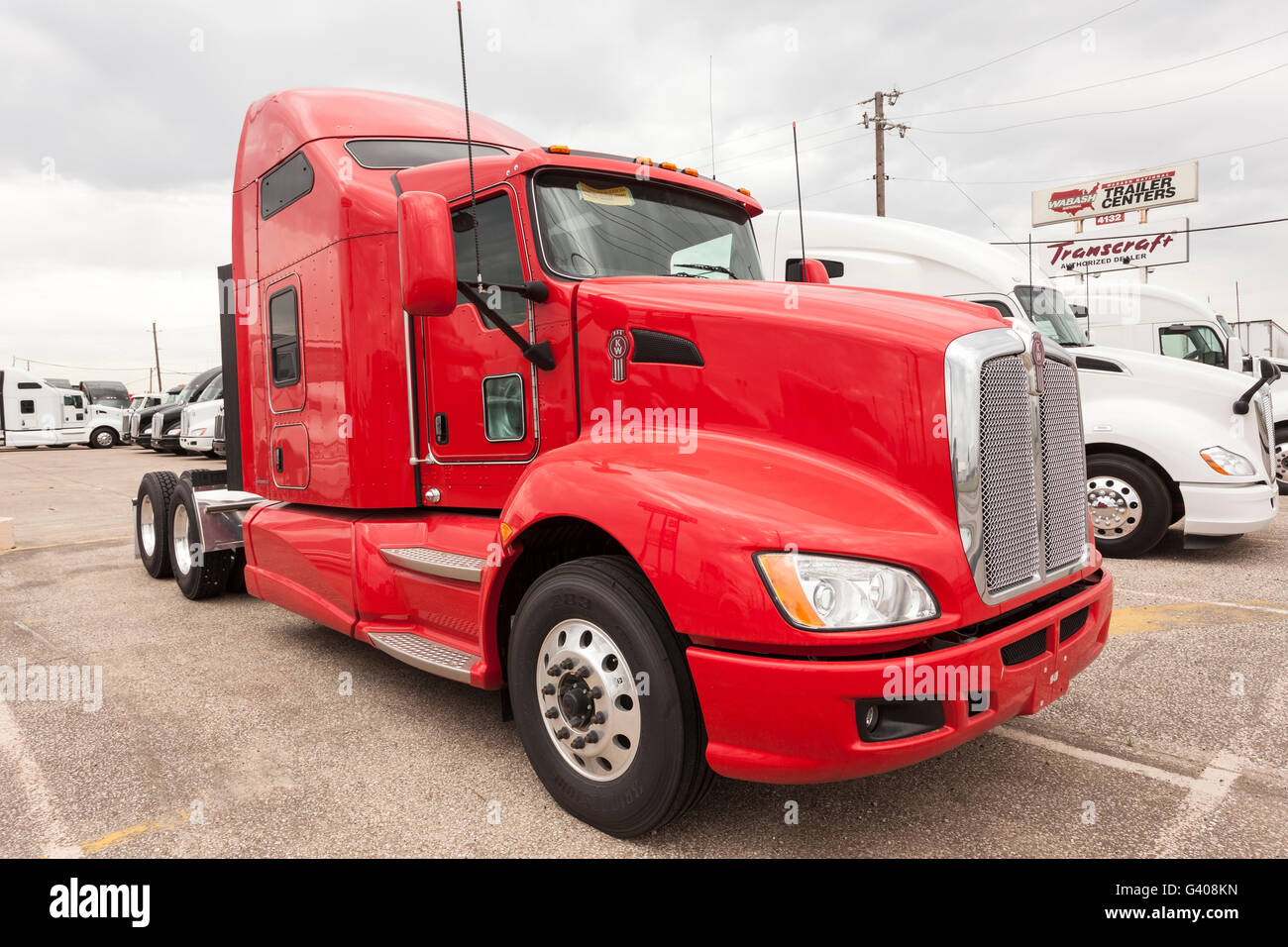 Nuovo Kenworth T680 Carrello Foto Stock