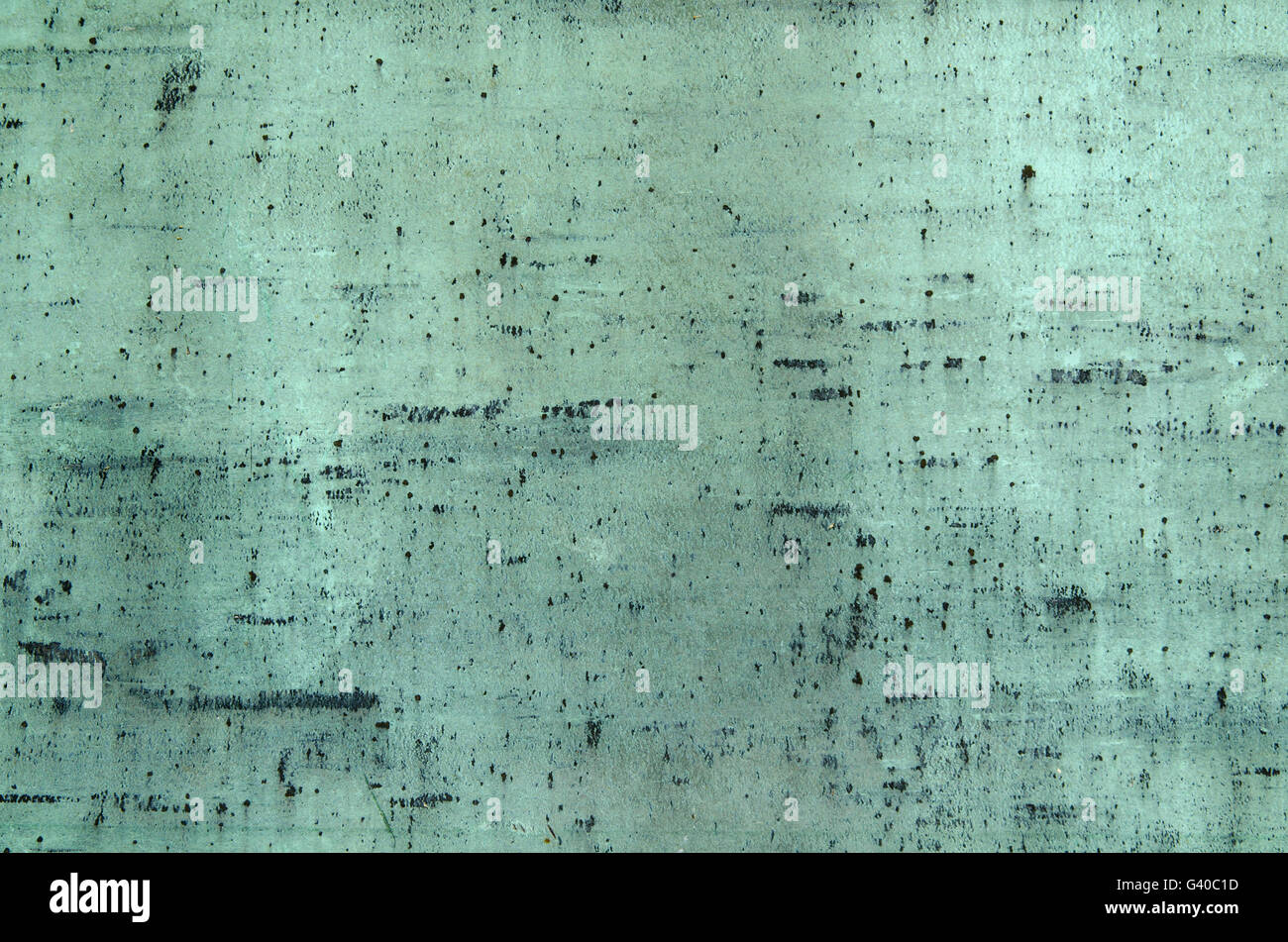 Blu-verde rame ossidato superficie Foto Stock