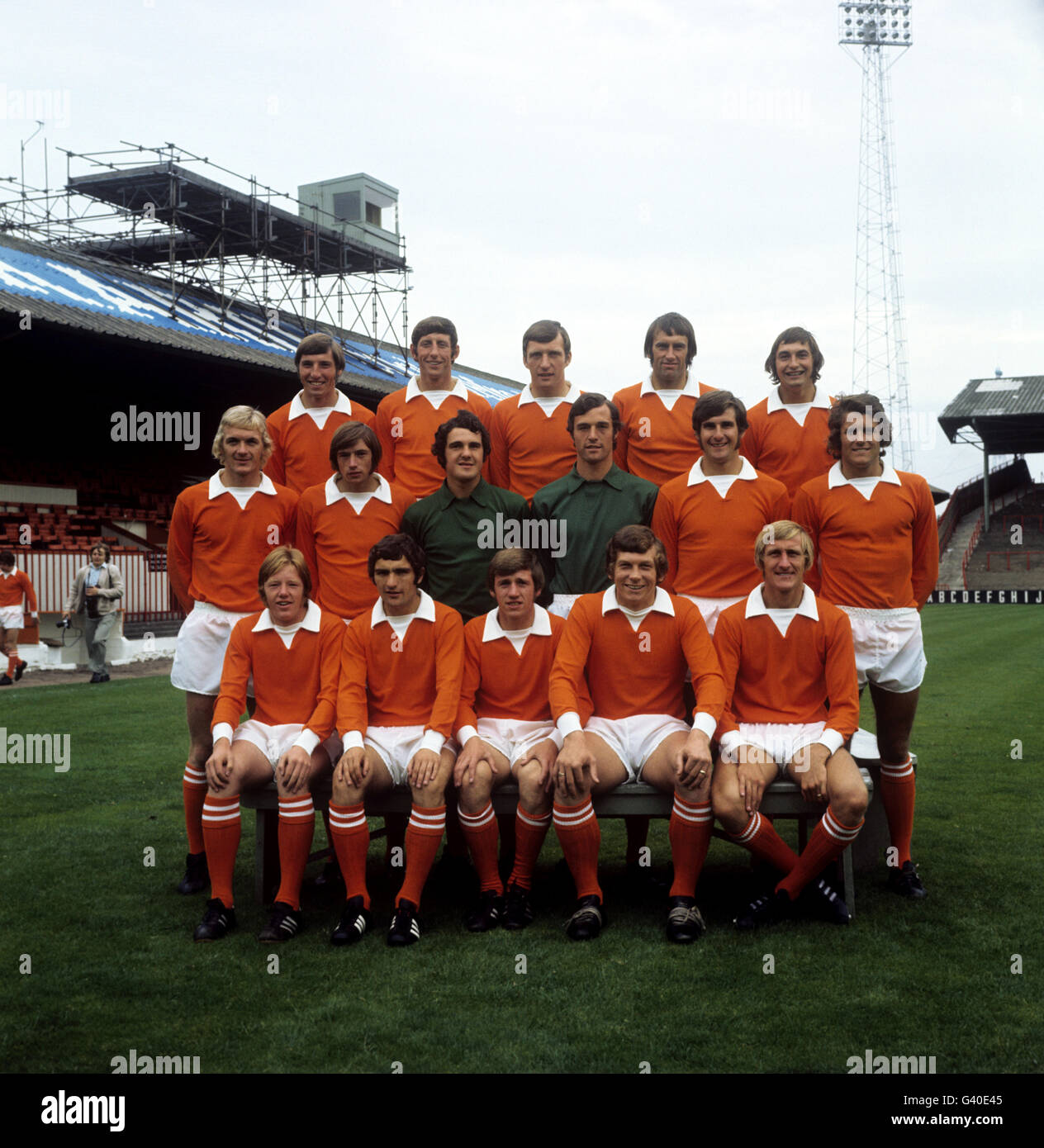 Soccer League Division Two - Blackpool Photocall - Bloomfield Road Foto Stock