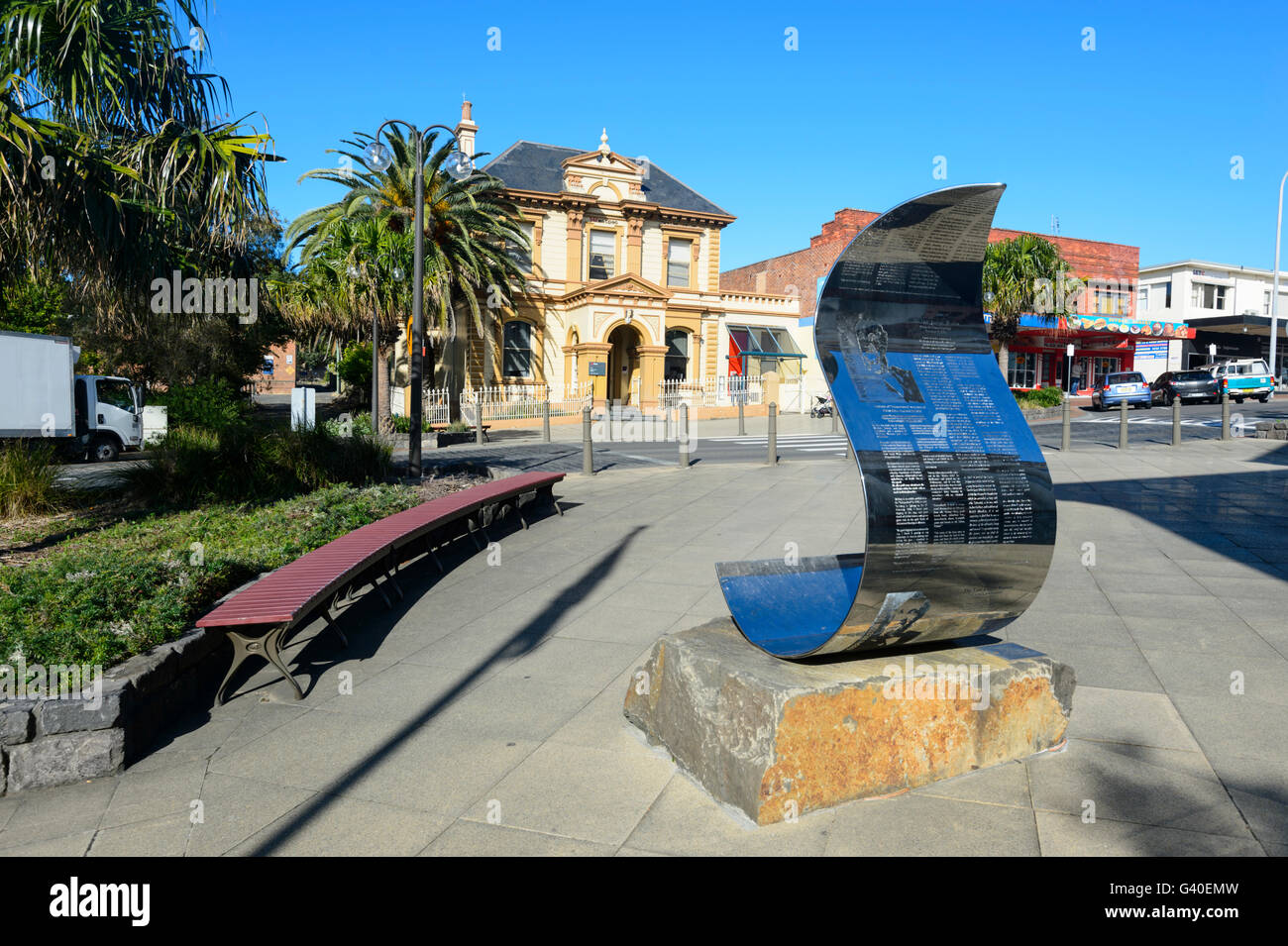 Westpac edificio storico, 32 Manning Street, Kiama, Illawarra Costa, Nuovo Galles del Sud, NSW, Australia Foto Stock