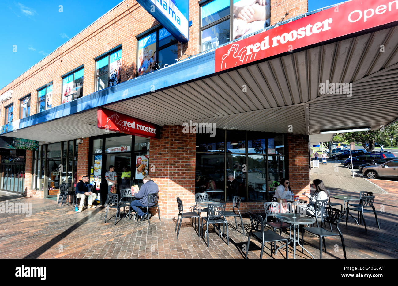 Gallo Rosso, Terralong Street, Kiama, Illawarra Costa, Nuovo Galles del Sud, NSW, Australia Foto Stock