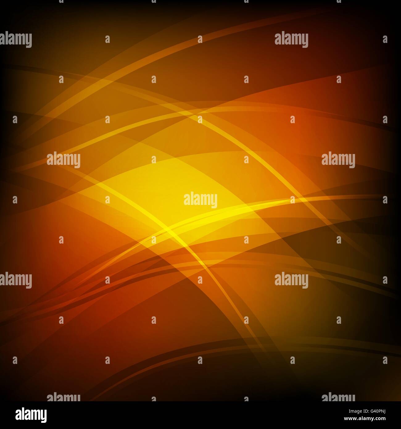 Abstract background con la linea arancione wave, vettore di stock Illustrazione Vettoriale