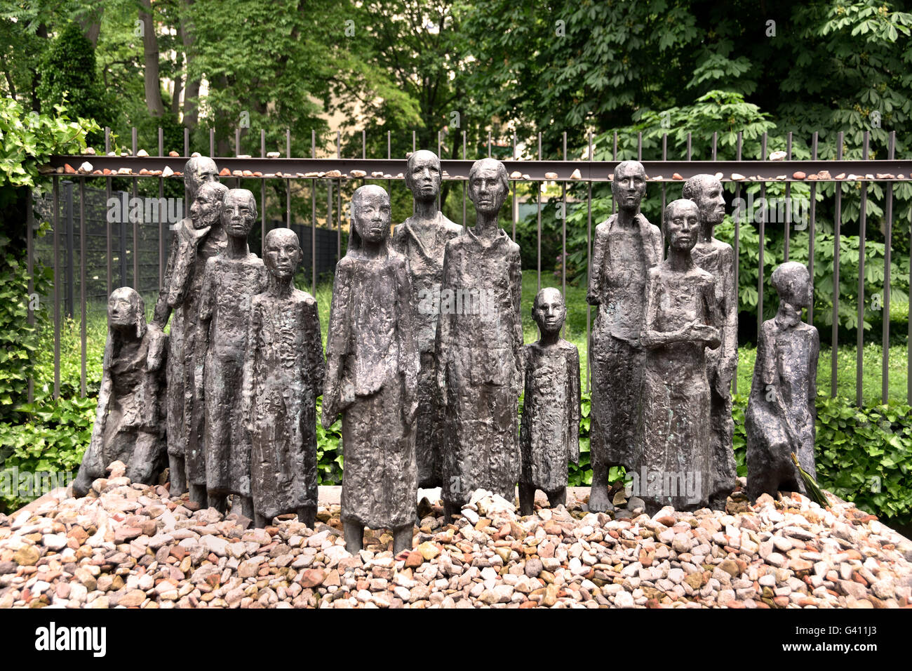 Scheunenviertel distretto, l'antico cimitero ebraico Berlino Germania Foto Stock