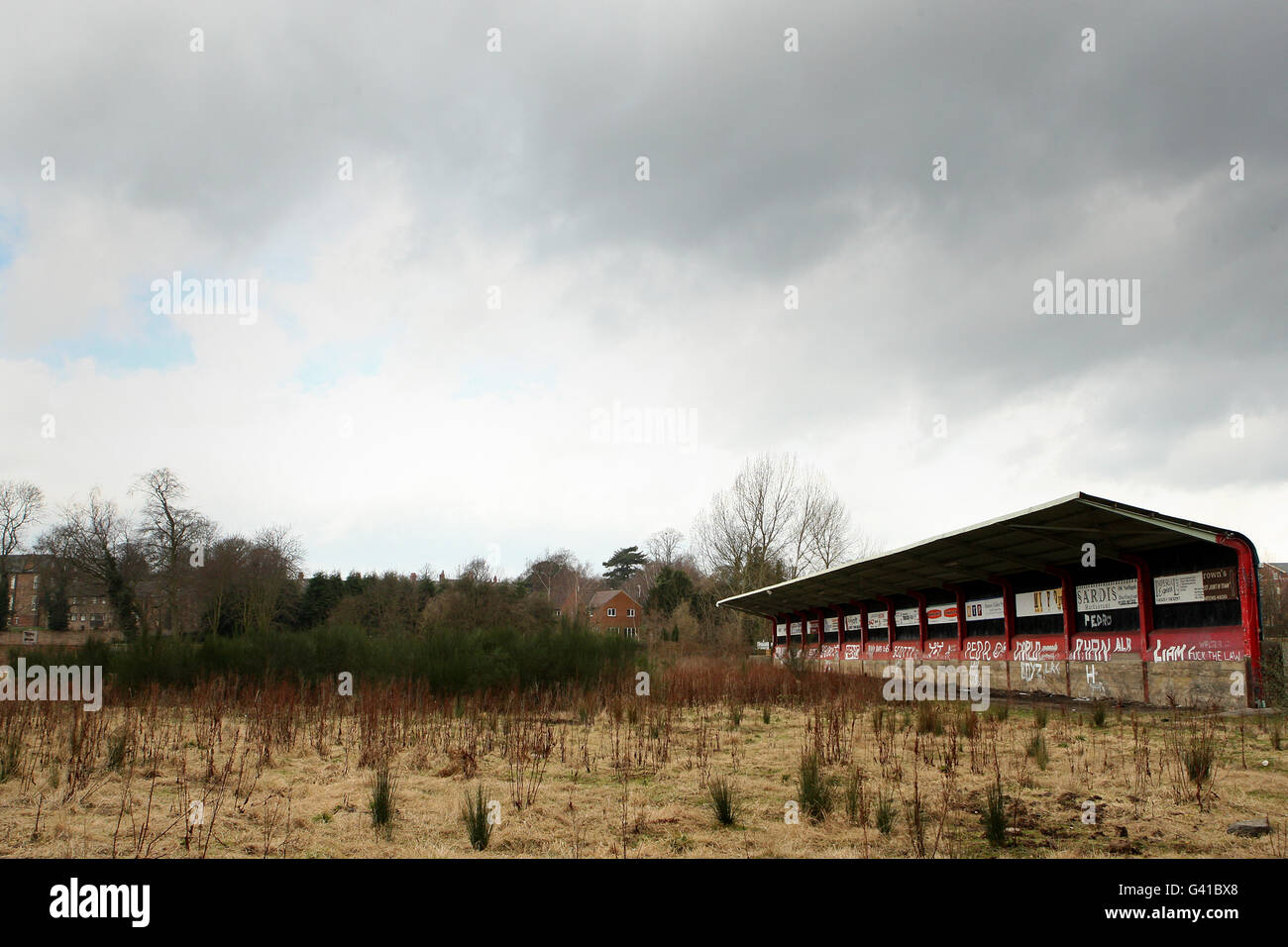 Calcio - Vecchio Calcetto - Darlington - Feethams Foto Stock