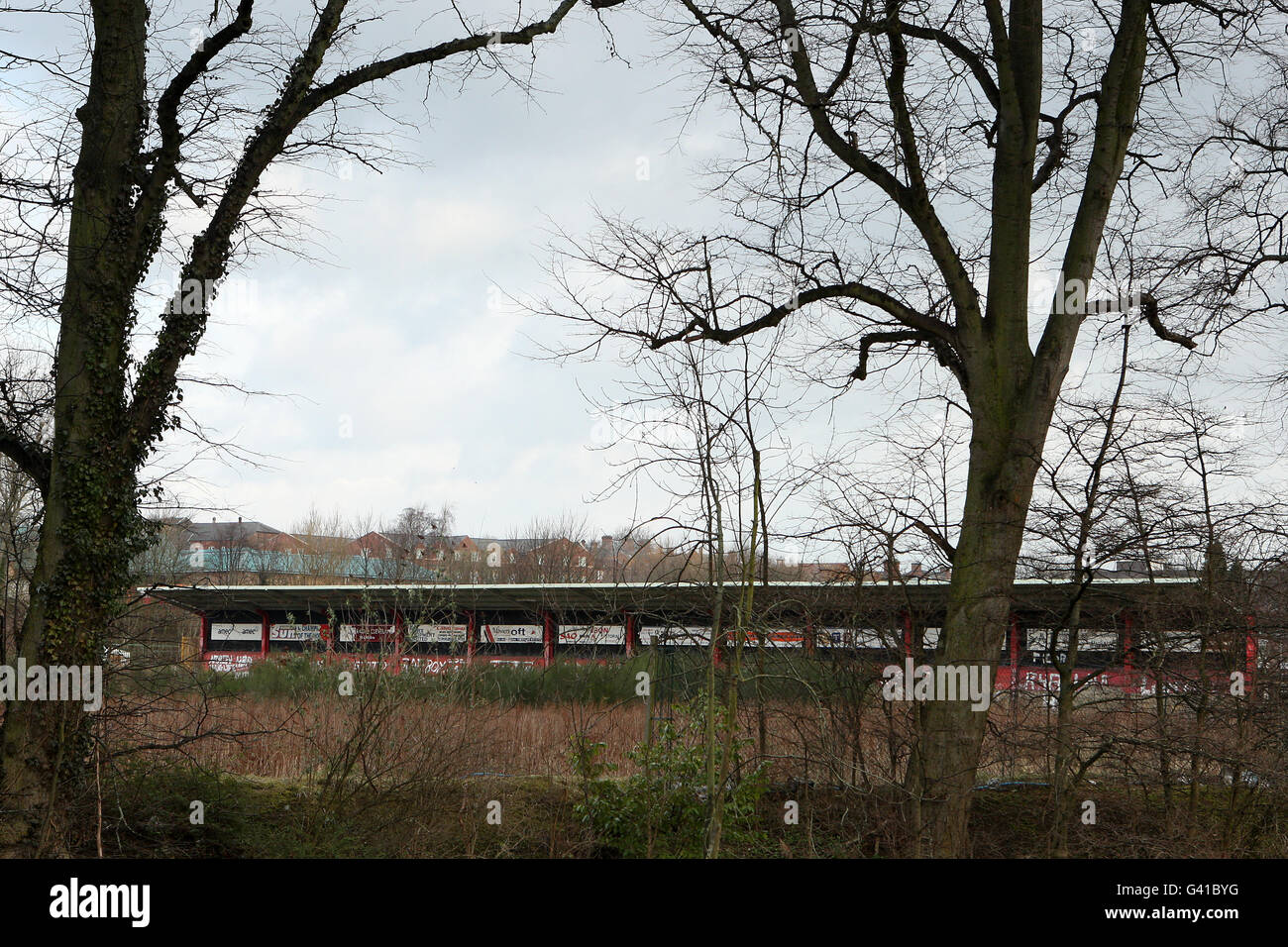 Calcio - Vecchio Calcetto - Darlington - Feethams Foto Stock