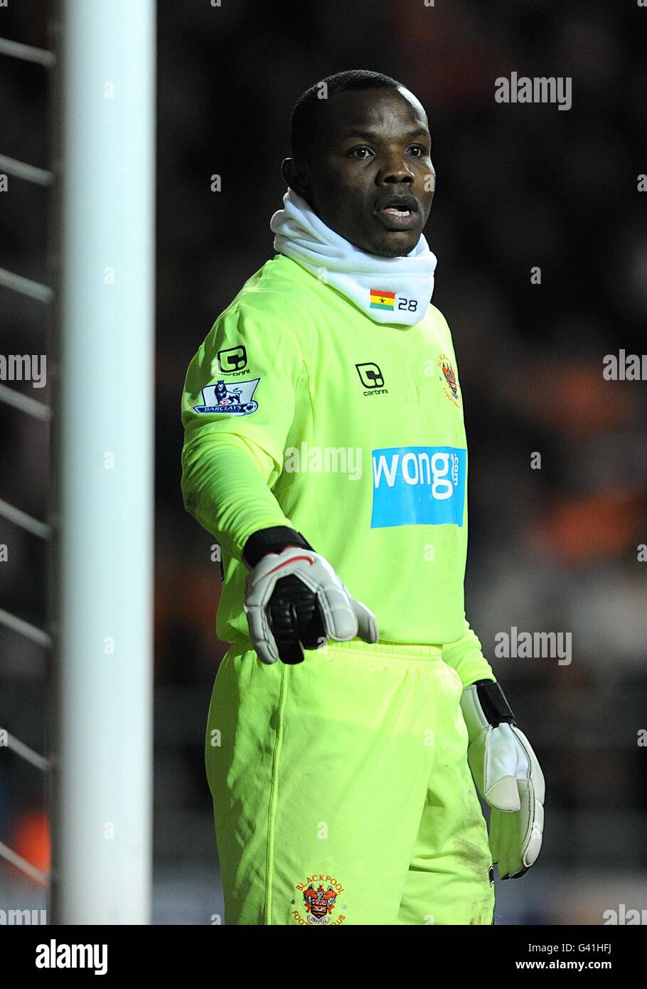 Calcio - Barclays Premier League - Blackpool v Liverpool - Bloomfield Road. Richard Kingson, portiere di Blackpool Foto Stock