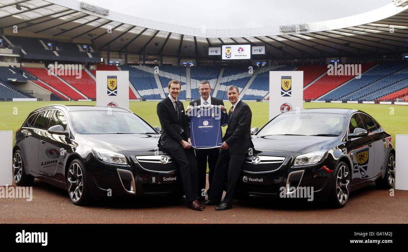 Calcio - Scottish National Team Annuncio di sponsorizzazione - Hampden Park Foto Stock
