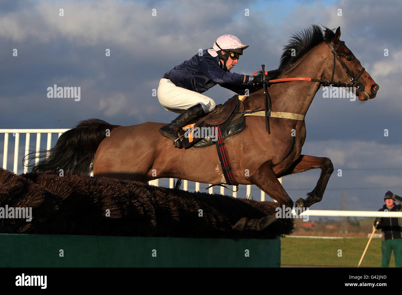 Horse Racing - Southwell Racecourse Foto Stock