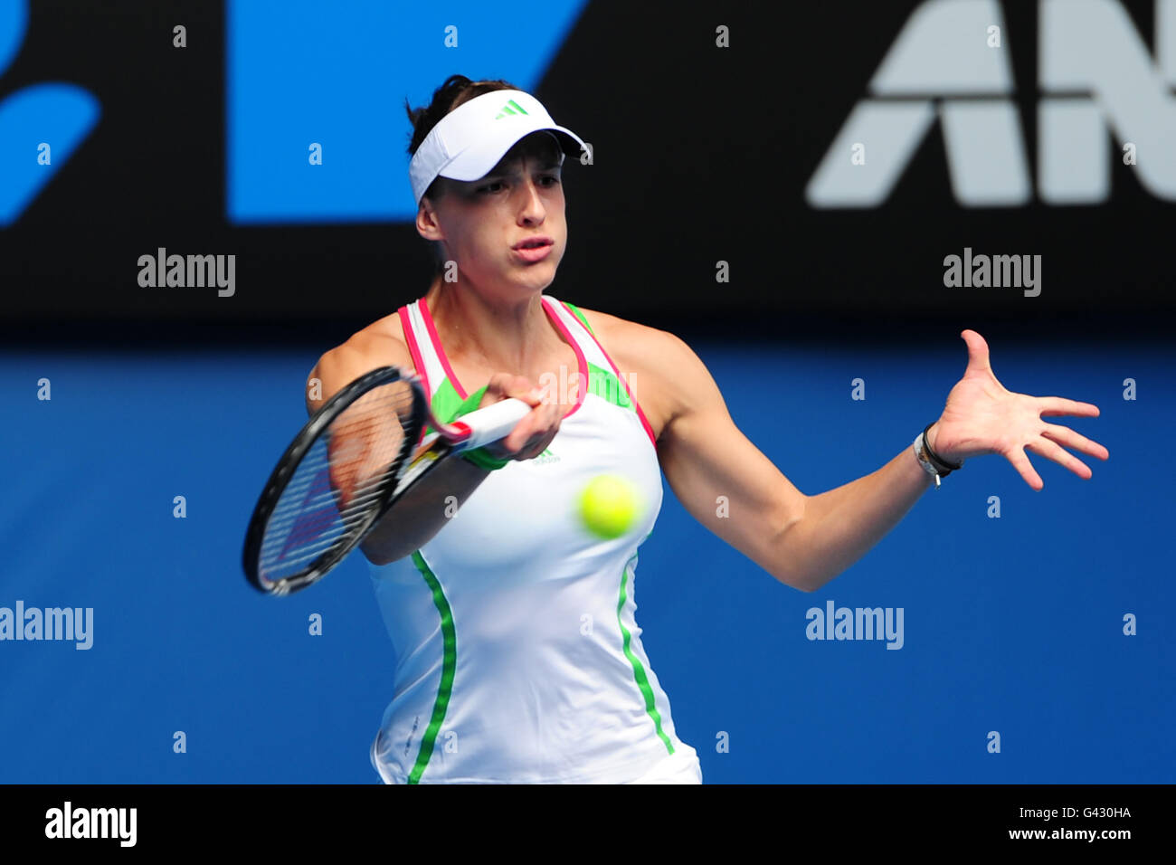 Tennis - 2011 Australian Open - 9° giorno - Melbourne Park. Andrea Petkovic, Germania Foto Stock