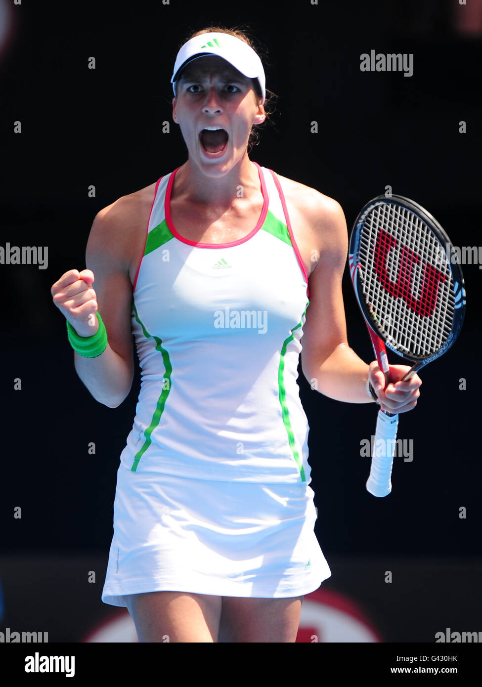 Tennis - 2011 Australian Open - 9° giorno - Melbourne Park. Andrea Petkovic, Germania Foto Stock