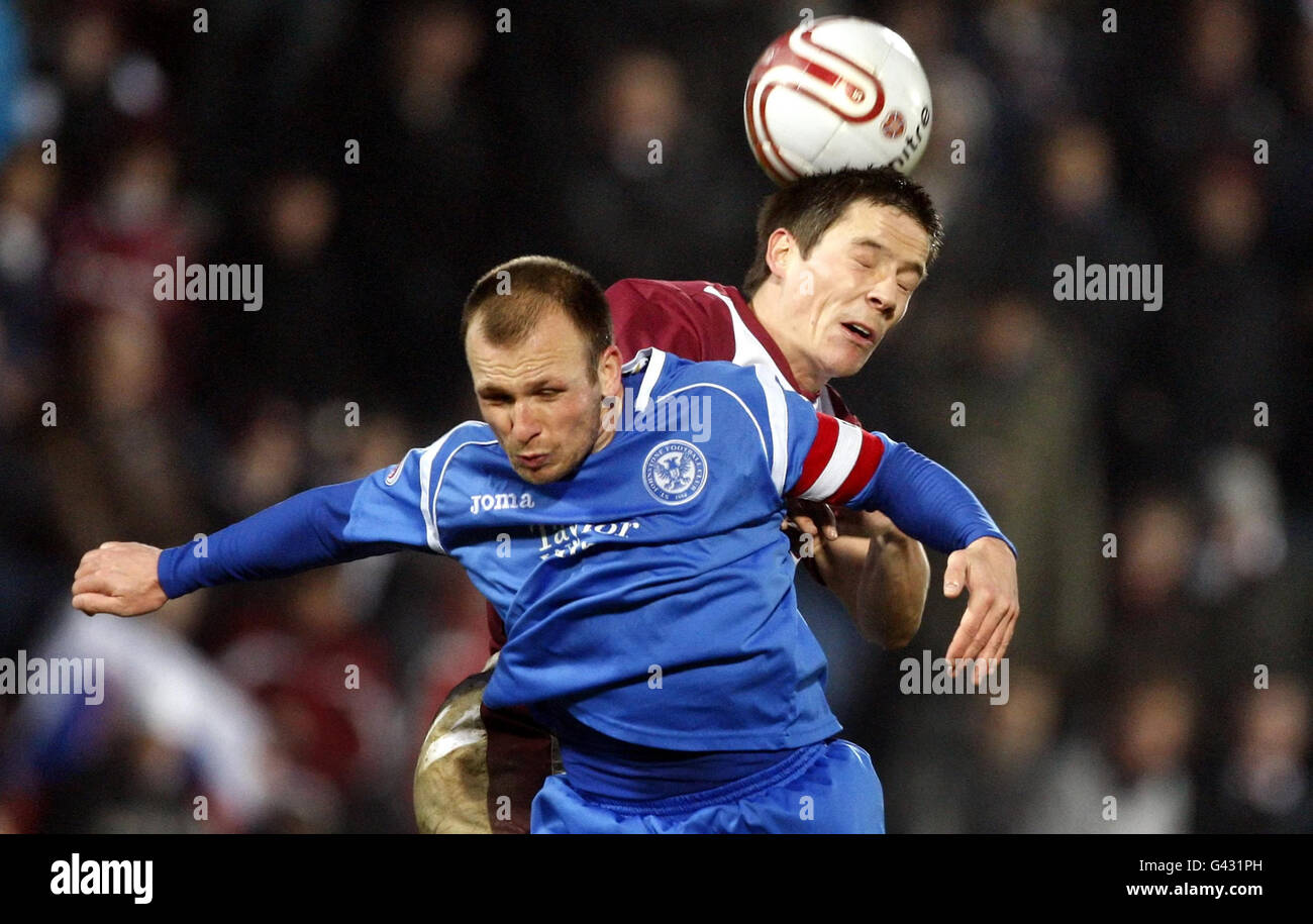 Calcio - Clydesdale Bank Premier League Scozzese - Cuore di Midlothian v St Johnstone - Tynecastle Stadium Foto Stock