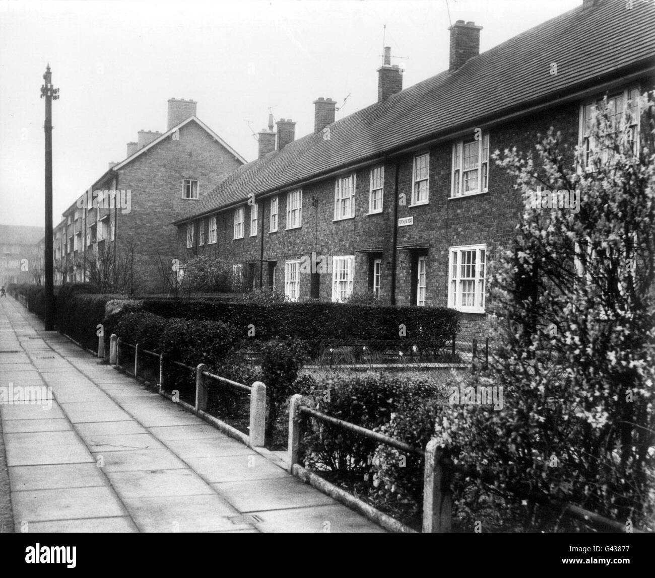 La casa del consiglio a Liverpool, che era la casa della famiglia di Paul McCartney, e che è stato soprannominato il luogo di nascita dei Beatles, come era nei primi anni '60. La casa terrazzata, 20 Forthlin Road, Liverpool, è stata acquisita dal National Trust, ha annunciato oggi (Lunedi), ed è stata la casa di famiglia di McCartney per nove anni durante i quali lui e John Lennon l'ha usata per scrivere e provare nei primi giorni prima e dopo che sono sortiti di fama. Vedi la MOSTRA di PA Story Beatles House. Foto Stock