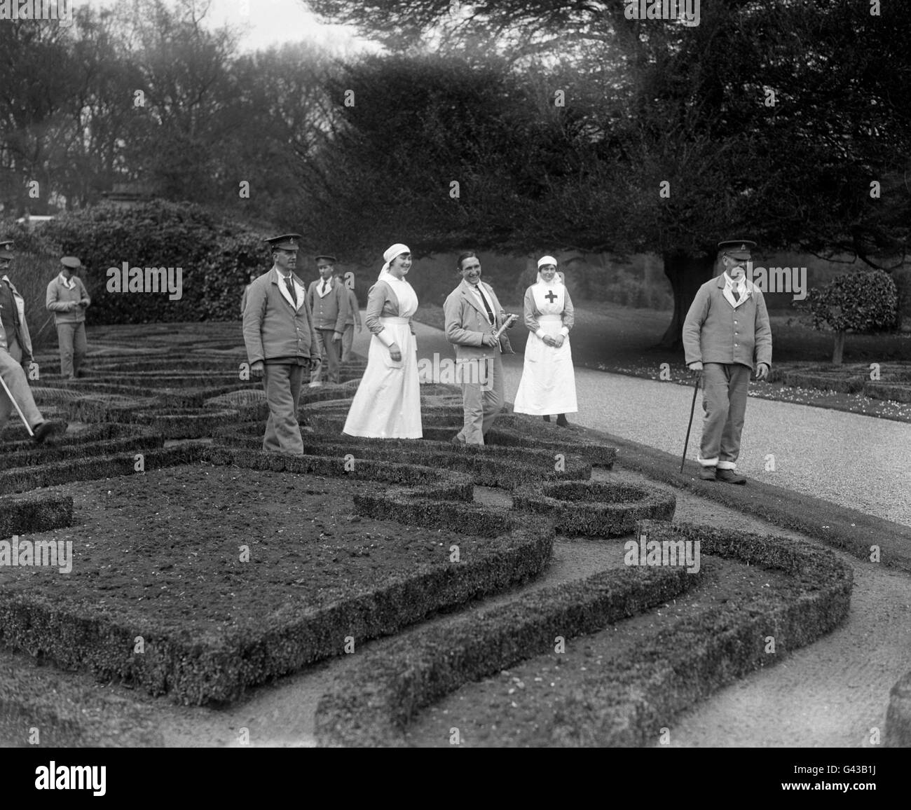 Prima Guerra Mondiale - Ospedale di guerra - Longleat, Wiltshire Foto Stock