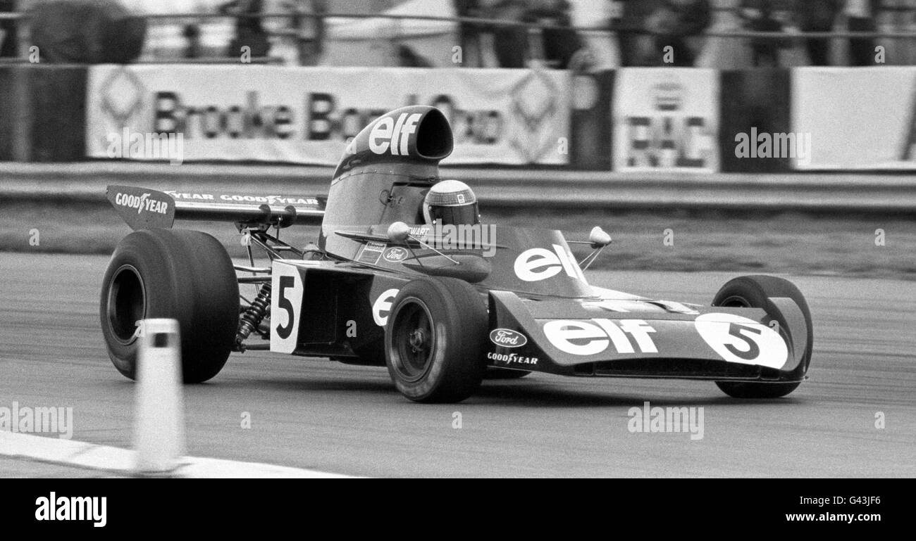 Formula uno Motor Racing - Gran Premio di Gran Bretagna - Silverstone. Jackie Stewart, Tyrrell-Ford Foto Stock